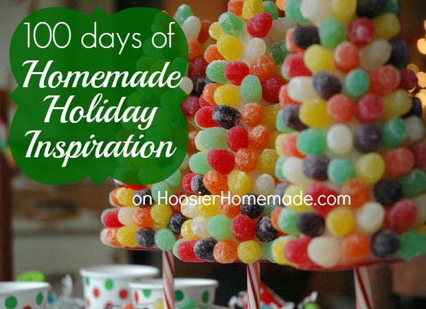 100 Days of Homemade Holiday Inspiration on HoosierHomemade.com