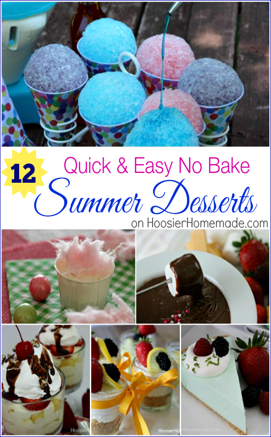 12 No Bake Summer Desserts on HoosierHomemade.com