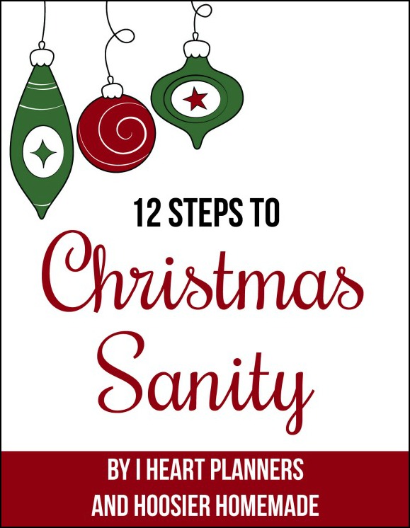 Join us for the 12 Steps to Christmas Sanity! Simple, easy and creative ideas to help you prepare for the holidays and have more time with your family! Pin to your Christmas Board! #ChristmasSanity