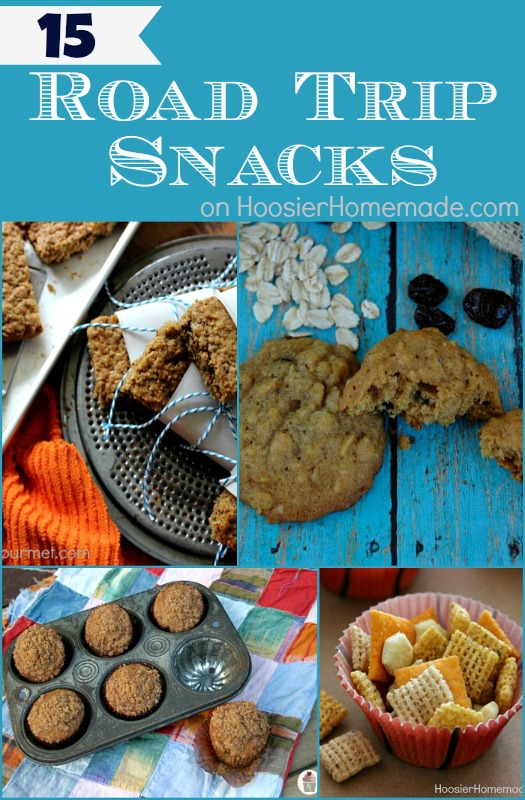 15 Road Trip Snacks on HoosierHomemade.com