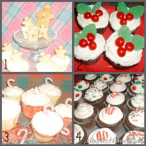 Christmas Cupcakes collage