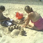 Lake Michigan.sand castle.2