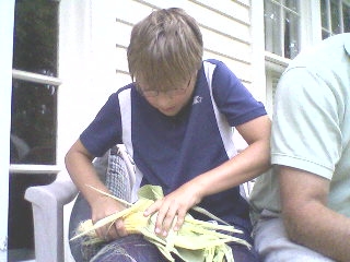 Corn shucking.2