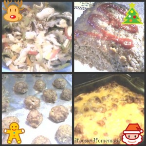 December Food collage