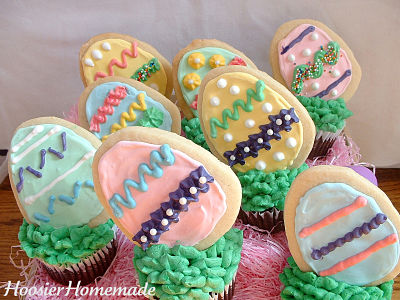 easter cupcakes fondant. my Easter Egg Cupcakes