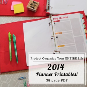 Organizing, Cleaning and Home Management Printables