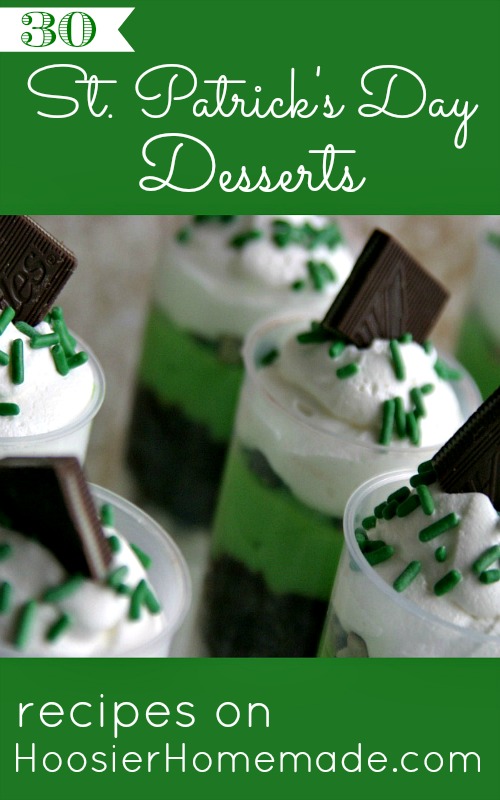 30 St. Patrick's Day Desserts on HoosierHomemade.com