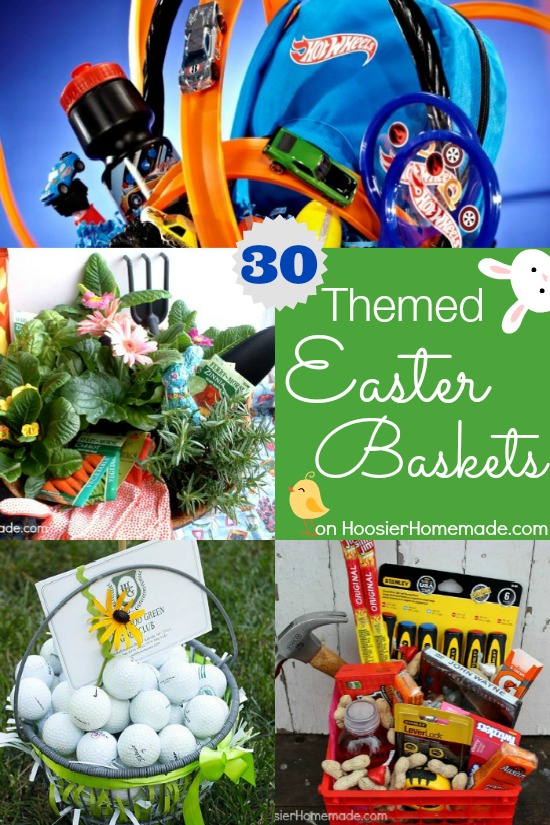 30 Themed Easter Baskets on HoosierHomemade.com