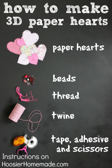 how to make a 3d paper heart