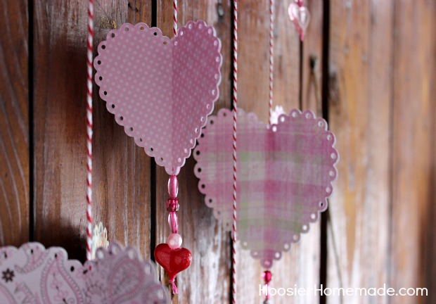 3D Paper Hearts Paper Craft - DIY Inspired