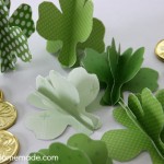 How to Make 3D Paper Shamrocks | Instructions on HoosierHomemade.com