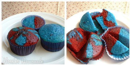fourth of july cakes or cupcakes. To make the cupcakes,