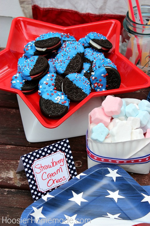 4th Dessert Bar :: FREE Printables + Easy No Bake Treats :: from HoosierHomemade.com