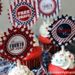 Easy 4th of July Cupcakes :: Red, White & Blue :: Recipe on HoosierHomemade.com