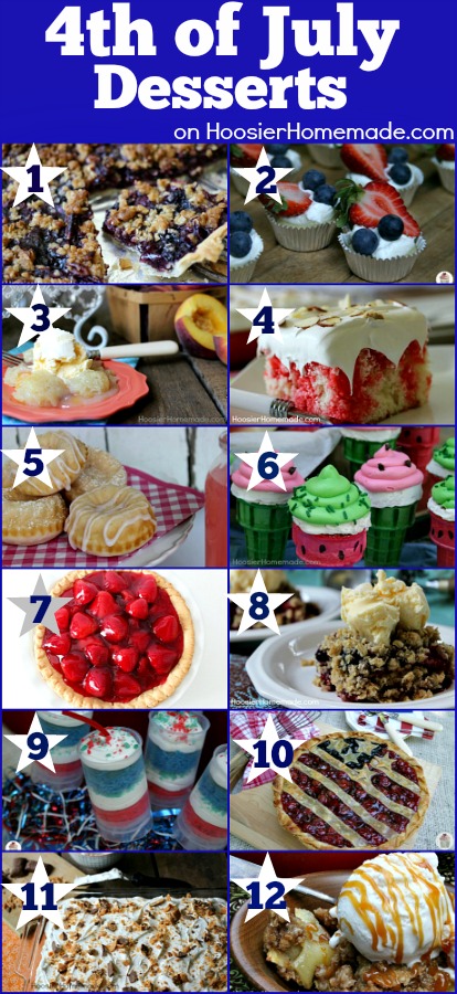 4th of July Desserts | Recipes on HoosierHomemade.com