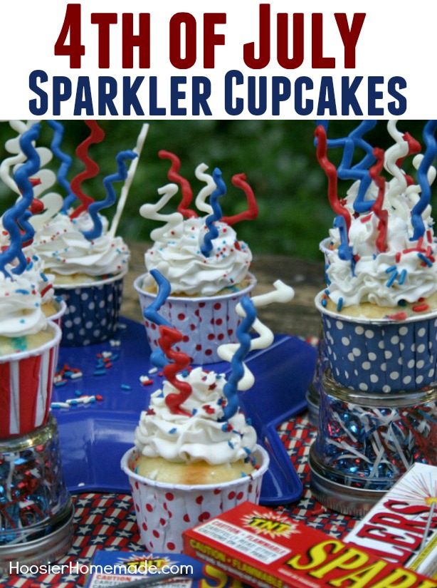 You won't believe how easy and fun these 4th of July Cupcakes are to make! The kids will have a blast helping too! 