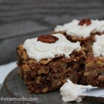 Apple Cake with Browned Butter Frosting: Recipe on HoosierHomemade.com