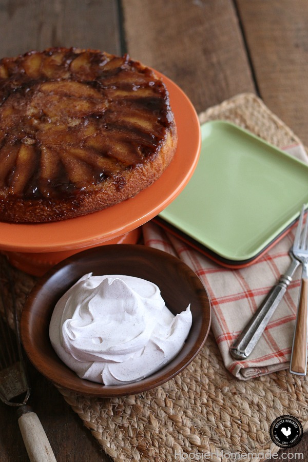 You can never go wrong with apples and cinnamon baked in a cake! This Apple Cinnamon Upside Down Cake is perfect for any occasion! Add it to your Thanksgiving Dessert Table and impress your guests! No need to tell them it's easy to make!