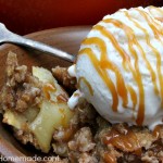 Homemade Apple Crisp :: Recipe on HoosierHomemade.com