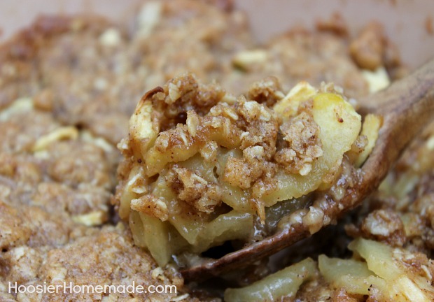 Homemade Apple Crisp :: Recipe on HoosierHomemade.com