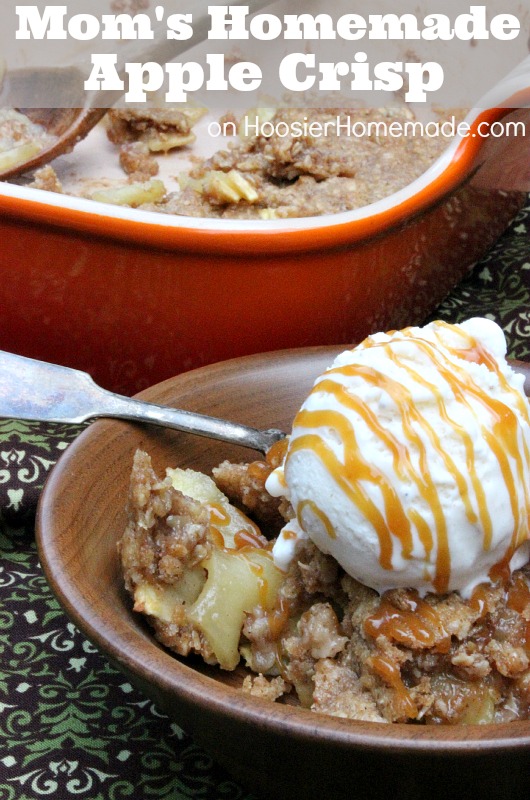 Homemade Apple Crisp :: Recipe on HoosierHomemade.com