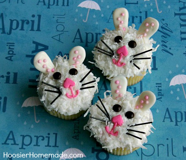 Easter Bunny Cupcakes :: HoosierHomemade.com