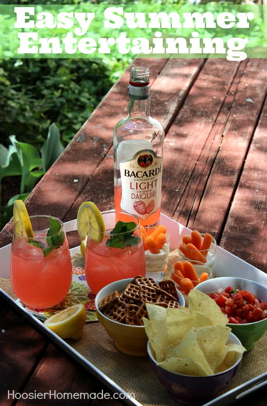 Easy Summer Entertaining with Bacardi :: HoosierHomemade.com