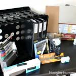 Back to School : Desk Organization :: HoosierHomemade.com