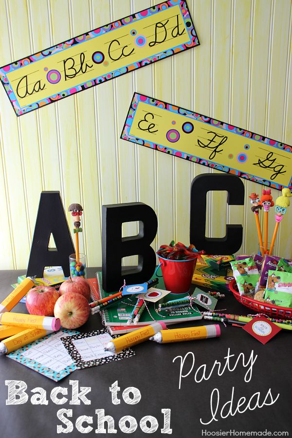 back to school party printables