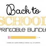 Back to School Printable Organizing Bundle | Available on HoosierHomemade.com