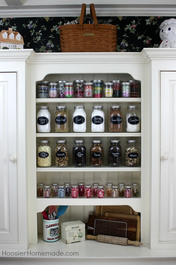 DIY Small Baking Cabinet Organization Idea