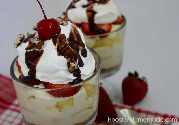 Banana Split Dessert :: Recipe on HoosierHomemade.com