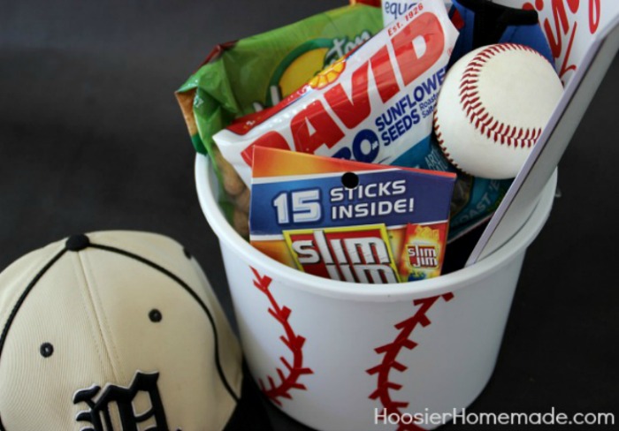 Sports Themed Gift Bucket - Hoosier Homemade