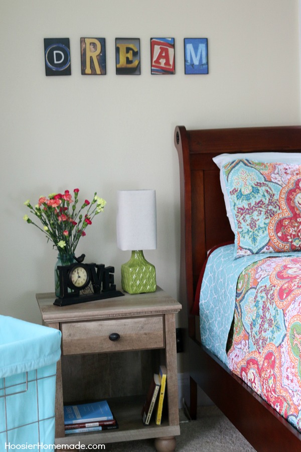 Transform your bedroom into a sanctuary! This Bedroom Makeover will blow your socks off! And it's all done on a budget! Pin to your Decorating Board!