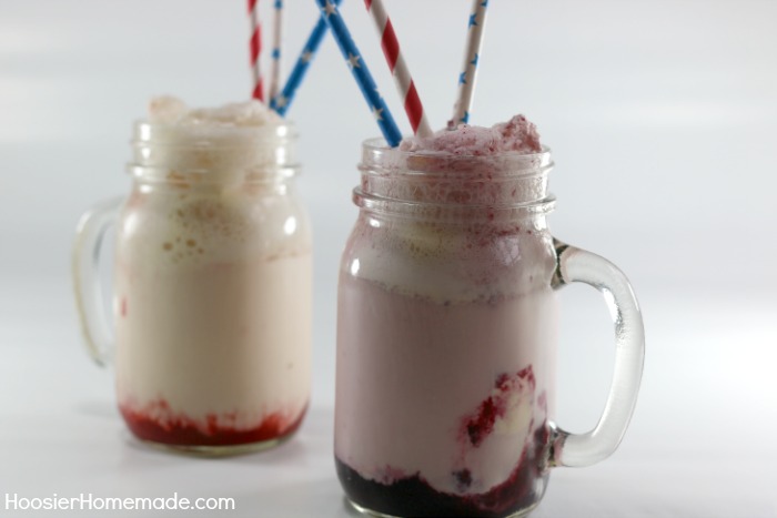 Berry Ice Cream Floats