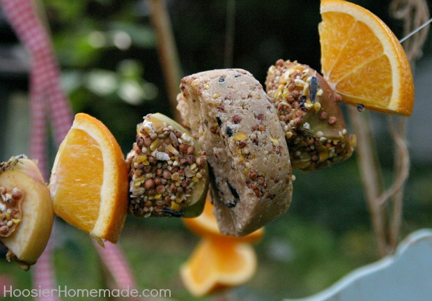 Vintage Recycled Bird Feeding Station :: HoosierHomemade.com