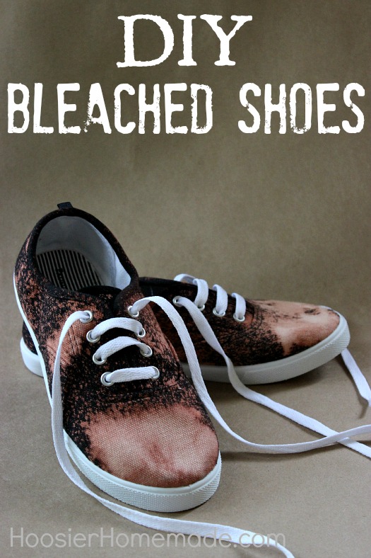 how to remove bleach stains from white shoes