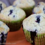 Light Blueberry Muffins | Recipe on HoosierHomemade.com