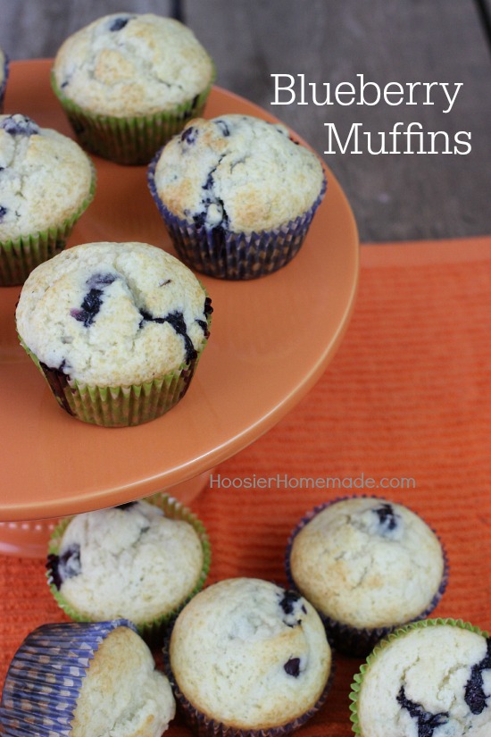 Blueberry Muffins | Recipe on HoosierHomemade.com