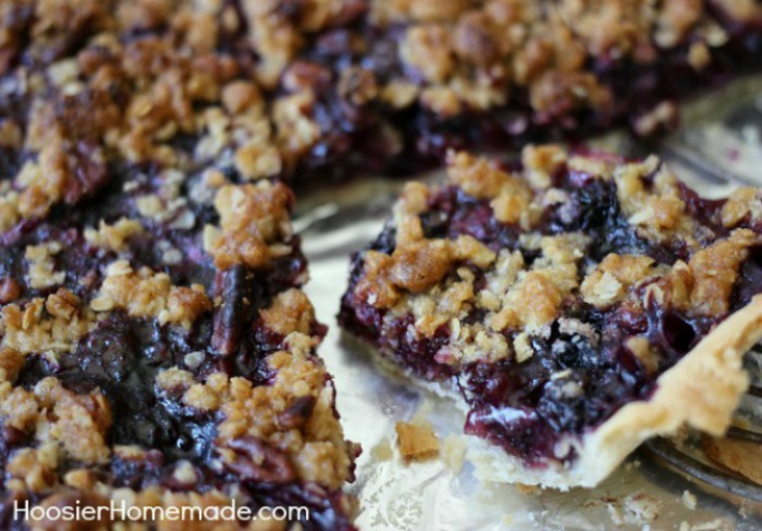 Homemade Blueberry Slab Pie