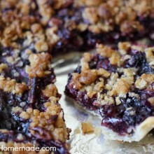 Blueberry Slab Pie | Recipe on HoosierHomemade.com
