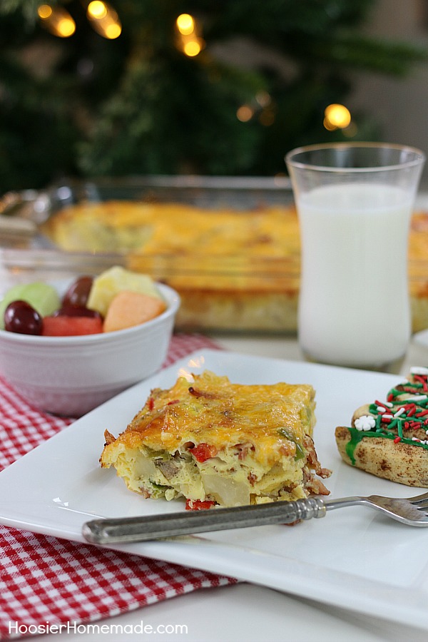 BREAKFAST CASSEROLE -- This easy to make breakfast casserole is perfect for holiday mornings, yet easy enough for everyday! 