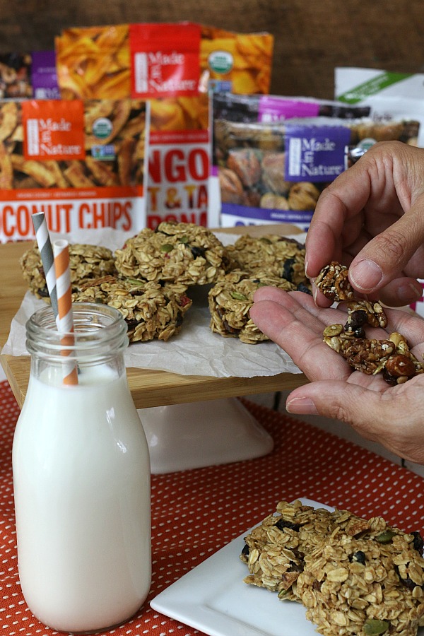 BREAKFAST COOKIES -- Whip up a batch or two and have them ready for the busy mornings! Pack them in lunches, enjoy as an afternoon snack or while you are relaxing in the evening! 