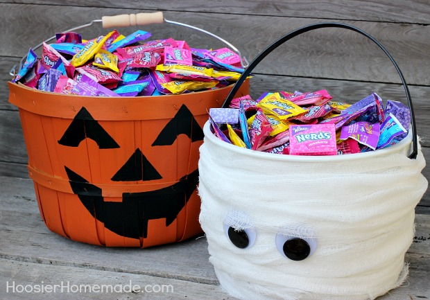 Simple Trick Or Treat Buckets For Halloween Hoosier Homemade 6755