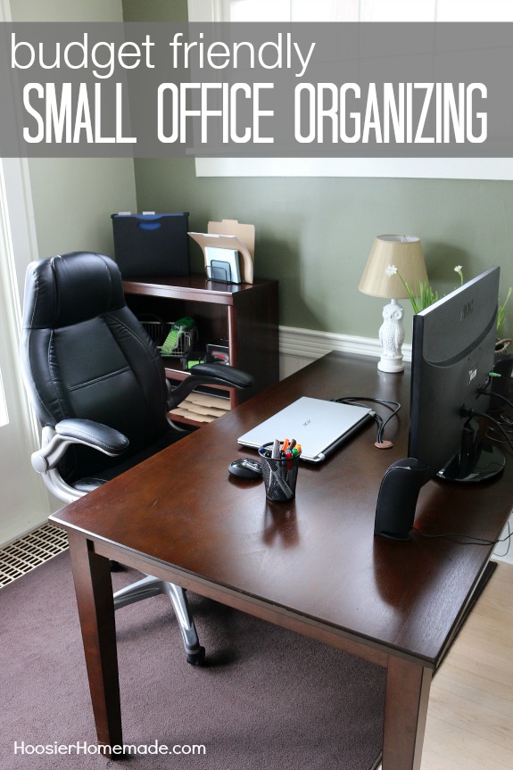 These Budget Friendly Tips on Organizing your Home Office for UNDER $250 just might surprise you! Pin to your Organizing Board!