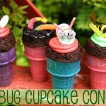Bug Cupcake Cones for Earth Day :: Recipe on HoosierHomemade.com