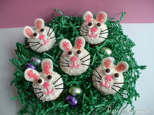 easter bunny cupcakes marshmallows. Easter Bunny Cupcakes to
