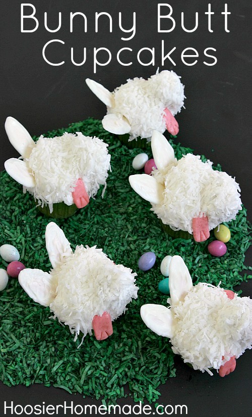 Bunny Butt Cupcakes :: HoosierHomemade.com