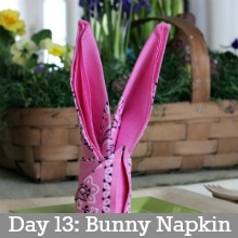 Bunny Napkin.Day13