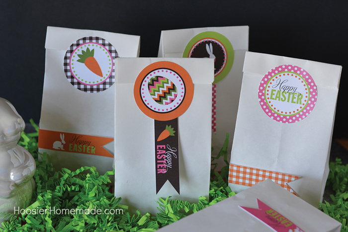 Gift bags with Free Easter Printables